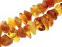 Polished amber stone beads