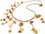 Braided amber beads