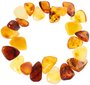 Amber bracelet made of multi-colored stones