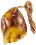 Amber pendant “Autumn leaf”