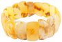 Bracelet made of figured light amber plates