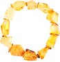 Bracelet made of figured amber stones