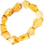 Bracelet made of figured amber stones