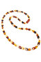 Beads with a combination of light, honey and dark amber “Amber leaves”