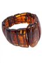 Bracelet made of figured cognac-colored amber stones