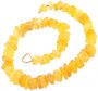 Polished beads made of light amber (medicinal)