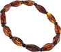 Bracelet made of dark cut amber stones