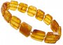 Bracelet made of flat amber stones