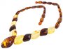 Bead necklace made of amber “Accord”