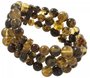 Multi-row amber bracelet