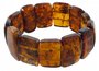 Bracelet made of cognac-colored amber stones