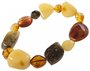 Bracelet made of different sizes of amber stones