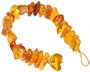 Bracelet made of polished amber stones