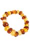 Bracelet made of polished amber stones