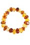 Bracelet made of polished amber stones