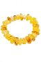 Bracelet made of polished amber stones