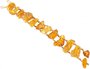 Braided amber bracelet