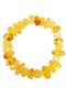 Bracelet made of polished amber stones