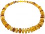 Amber beads made of stones