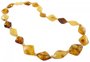 Amber beads made of stones