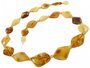 Amber beads made of stones