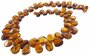 Bead necklace made of amber droplets