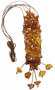 Beads-string with amber pendant