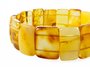 Bracelet made of figured amber stones