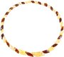 Beads with a combination of light and dark amber “Amber leaves”