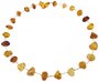 Beads-string with amber stones