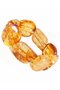 Bracelet made of figured amber stones