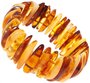 Bracelet made of amber stones-prongs