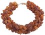 Polished amber bracelet