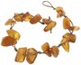 Amber bracelet on waxed thread