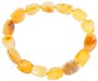 Bracelet made of polished amber stones