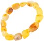 Bracelet made of polished amber stones