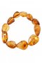 Bracelet made of figured amber stones