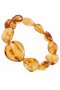 Bracelet made of figured amber stones