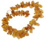 Amber beads made of stones