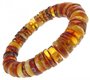 Bracelet made of flat amber stones