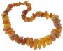 Polished amber beads