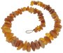 Polished amber beads