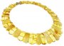 Yellow amber necklace beads