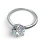 Classic Round Cut Engagement Ring