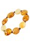 Bracelet made of amber stones and coins