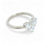 Heart-Shaped artificial Diamond Ring