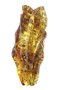 Solid amber brooch