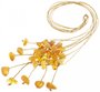 Beads-string with amber stones