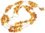 Multi-row beads made of amber