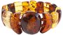 Bracelet made of figured amber stones